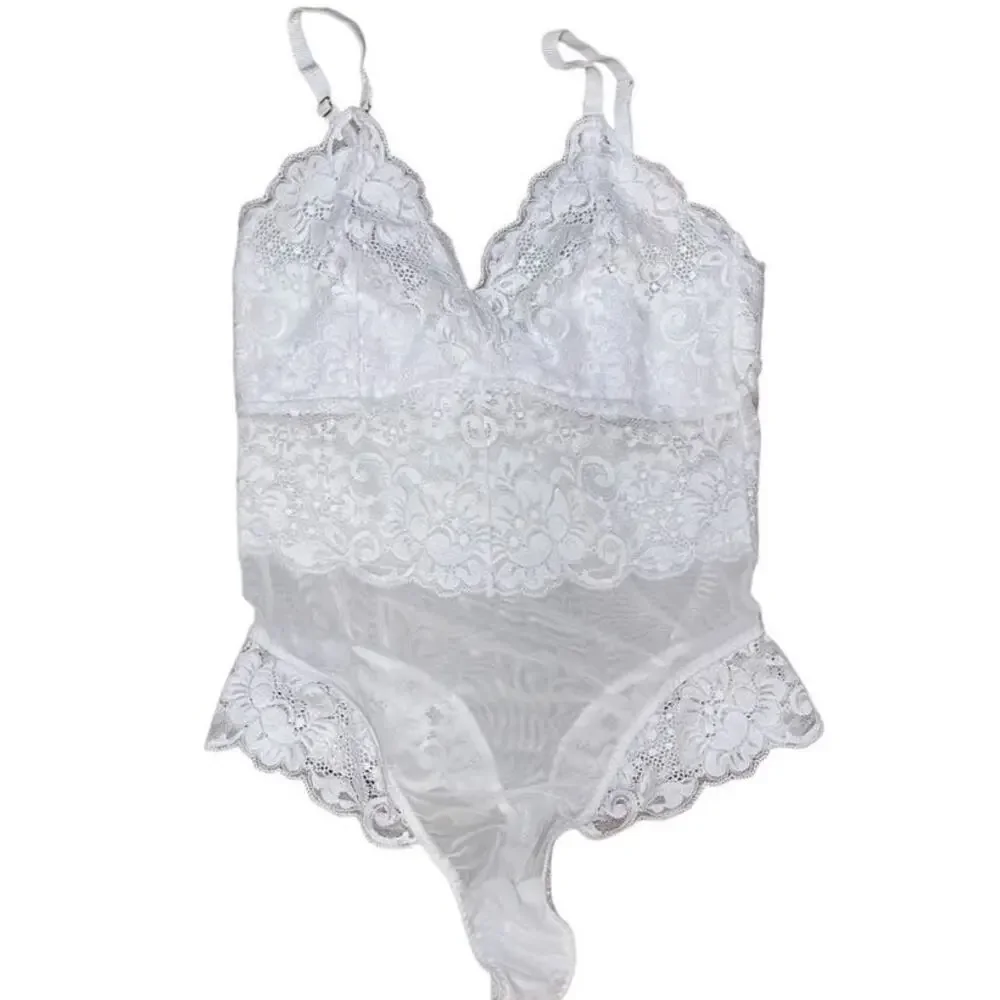 HAH x Free People Size XS NEW Lace Bodysuit White NWT